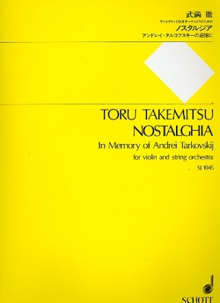 Nostalghia in Memory of Andrei Tarkovskij for violin and string orchestra,  score