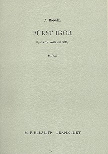 Frst Igor Oper Textbuch (dt)