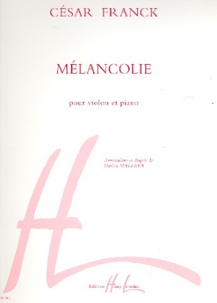 Melancolie pour violon et piano