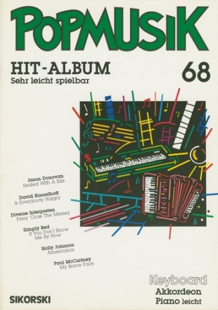 Popmusik Hit-Album Band 68: fr Keyboard / Akkordeon