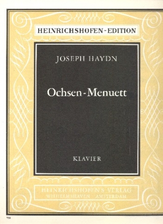 Ochsen-Menuett  fr Klavier