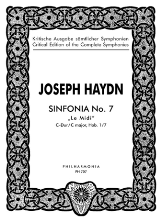 Sinfonie C-Dur Nr.7 Hob.I:7 fr Orchester Studienpartitur