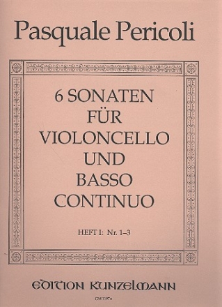 6 Sonaten Band 1 (Nr.1-3) fr Violoncello und Bc