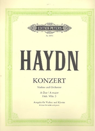 Konzert A-Dur fr Violine und Orchester fr Violine und Klavier