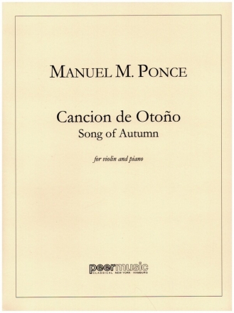 Cancin de Otono for violin and piano