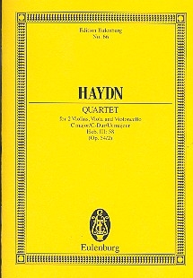 Streichquartett C-Dur op.54,2 Hob.III:58 fr Streichquartett Studienpartitur