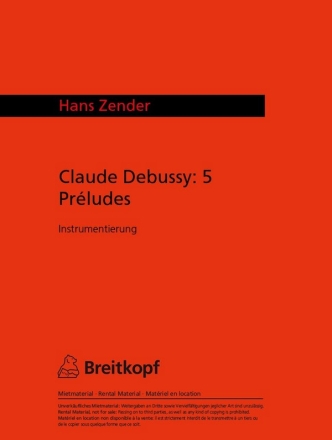 5 Prludes fr kleines Orchester Studienpartitur