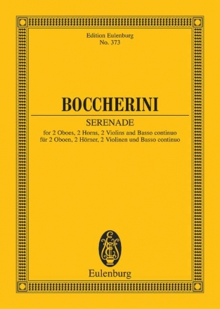 Serenade D-Dur fr 2 Violinen, Bass, 2 Oboen 2 Hrner und Bc Studienpartitur