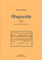 Rhapsodie zwlftnig (1996) fr Violine und Klavier Spielpartitur