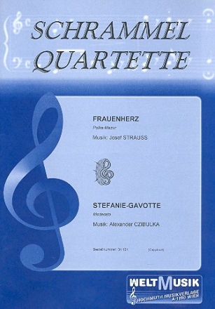 Frauenherz  und  Stefanie-Gavotte fr Schrammelquartette (2vl, git, akk)