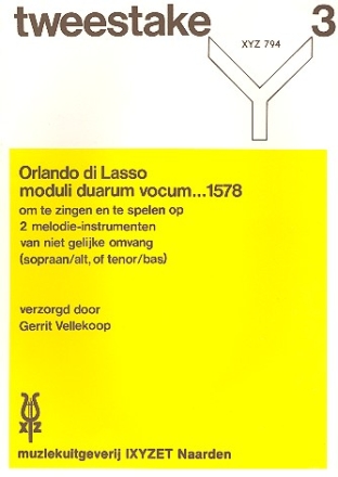 Moduli duarum vocum 1578 fr 2 Melodieinstrumente oder Singstimmen