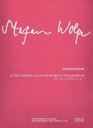 5 Lieder nach Friedrich Hlderlin op.1 fr Alt und Klavier