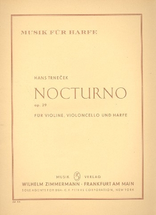 Nocturno op.29 fr Violine, Violoncello und Harfe