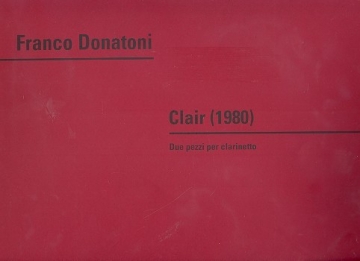 Clair 2 pezzi per clarinetto (1980)