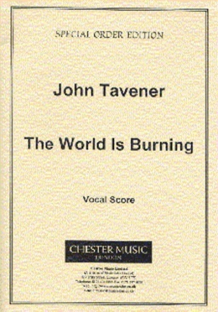 The World is burning for soloists, mixed chorus and instruments vocal score