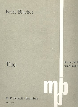 Trio fr Violine, Violoncello und Klavier