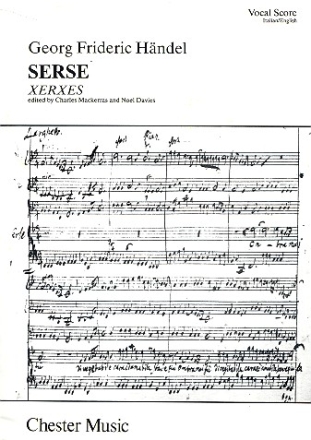 Xerxes vocal score (it/en) oratorio in 3 acts