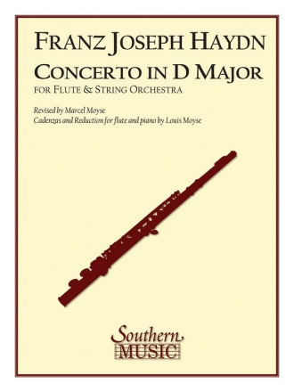 CONCERTO D MAJOR FOR FLUTE AND PIANO MOYSE, L.+M., REV.