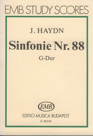 SINFONIE G-DUR NR.88 HOB.I:88 FUER ORCHESTER,  Studienpartitur JANCSOVICS, ANTAL, ED