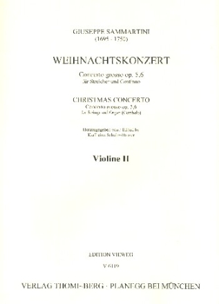 Concerto grosso op.5,6 fr 2 Violinen, Violoncello und Streicher Violine 2