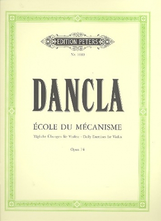 Ecole du mecanisme op.74 fr Violine