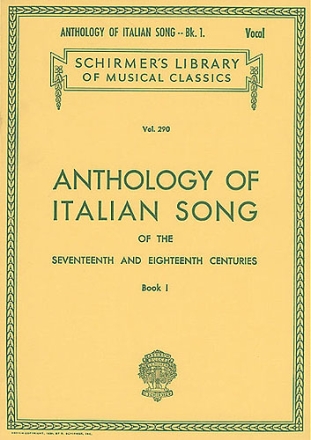 Anthology of Italian Songs vol.1 for voice and piano (it/en)