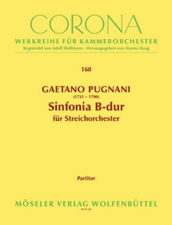 Sinfonie B-Dur fr Streichorchester Partitur