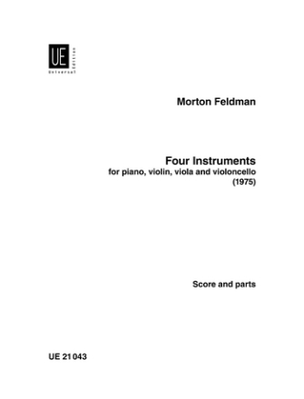 Four Instruments for violin, viola, cello and piano  (1975) parts