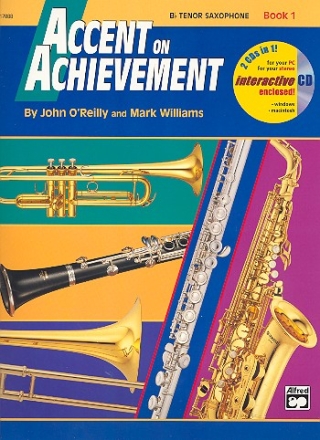 Accent on Achievement vol.1 (+CD-ROM): for band (en/dt) tenor saxophone (engl. Ausgabe mit deutschsprachigem Einlegeblatt)