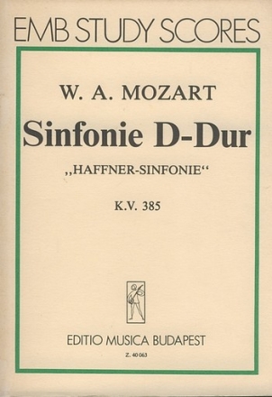 SINFONIE D-DUR KV385 (HAFFNER) STUDIENPARTITUR