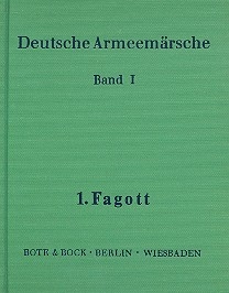 Deutsche Armeemrsche Band 1 fr Blasorchester Fagott 1