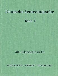 Deutsche Armeemrsche Band 1 fr Blasorchester Altklarinette in Es