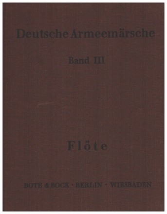 Deutsche Armeemrsche Band 3 Flte