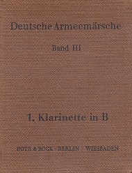 Deutsche Armeemrsche Band 3  Klarinette 1 in B