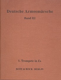 Deutsche Armeemrsche Band 3 Trompete 1 in Es