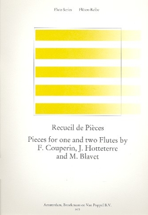 Pieces for 1 and 2 flutes by Couperin Hotteterre and Blavet