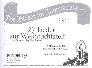 27 Lieder zur Weihnachtszeit Band 1 fr 4 Blser (Ensemble) 2. Stimme in Es