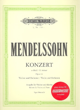 Konzert e-Moll op.64 (+CD) fr Violine und Orchester  fr Violine und Klavier