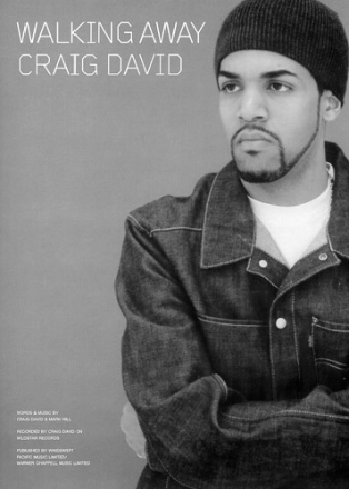 WALKING AWAY: CRAIG DAVID EINZELAUSGABE FUER KLAVIER/GESANG/GITARRE