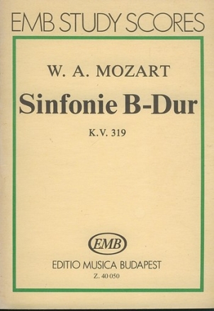 SINFONIE B-DUR KV319 STUDIEN- PARTITUR