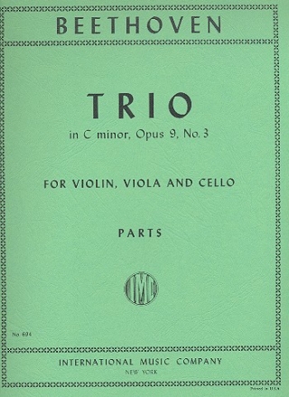 Trio c minor op.9,3 for violin, viola and cello parts