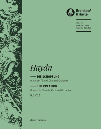 Die Schpfung Hob.XXI:2 fr Soli, Chor und Orchester Basso continuo