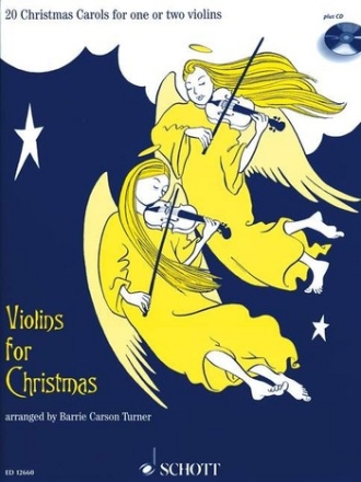 Violins for Christmas (+CD) 20 carols for 1-2 violins,  score