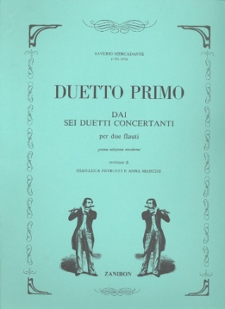 Duetto primo dai 6 duetti concertanti per 2 flauti Spielpartitur