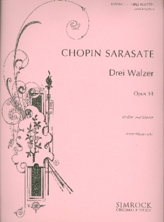 Walzer op.34, 2 fr Violine und Klavier