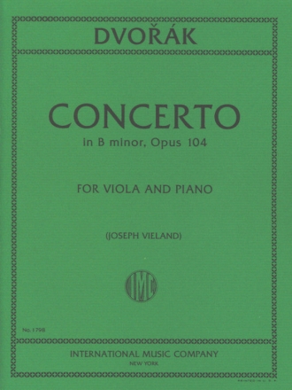 Concerto B Minor op.104 for viola and piano