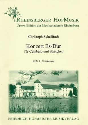 Konzert Es-Dur fr Cembalo und Streicher Stimmensatz (Cemb-4-3-2-3)