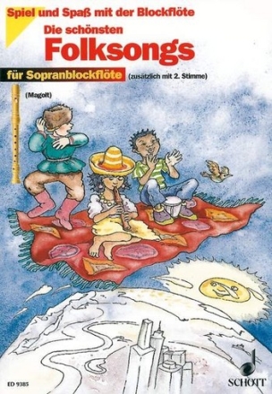 Die schnsten Folksongs fr 1-2 Sopran-Blockflten