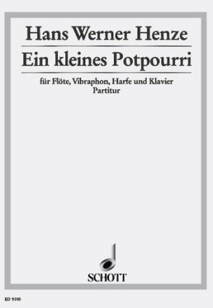 Ein kleines Potpourri fr Flte, Vibraphon, Harfe und Klavier Partitur und Stimmen