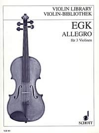 Allegro fr 3 Violinen Partitur und Stimmen